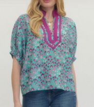Load image into Gallery viewer, Dot Print Dolman Sleeve Top ** 2 COLORS **
