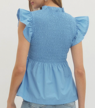 Load image into Gallery viewer, Peplum Smocked Top ** 3 COLORS **
