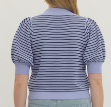 Load image into Gallery viewer, Striped Polo Top ** 2 COLORS **
