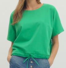 Load image into Gallery viewer, Drawstring Hem Top ** 3 COLORS **
