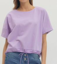 Load image into Gallery viewer, Drawstring Hem Top ** 3 COLORS **
