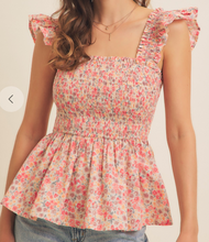 Load image into Gallery viewer, Smocked Babydoll Top ** 2 COLORS **
