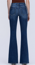Load image into Gallery viewer, Dark Wash Side Pintuck Flare Lovervet Jeans
