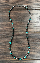 Load image into Gallery viewer, Turquoise Chip Polished Necklace
