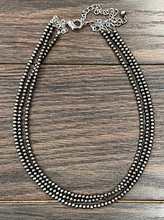 Load image into Gallery viewer, 3 Strand 4mm Polished Necklace
