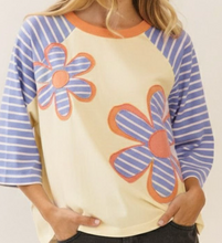 Load image into Gallery viewer, Daisy Striped Detail Top **2 COLORS** - PLUS
