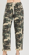 Load image into Gallery viewer, Camo Drawstring Barrel Risen Jeans **PLUS**
