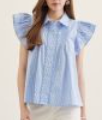 Load image into Gallery viewer, Gingham Flutter Sleeve Top **3 COLORS**
