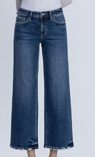 Load image into Gallery viewer, High Rise Dark Wash Wide Leg Ankle Lovervet Jeans
