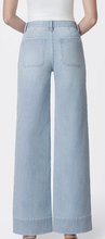 Load image into Gallery viewer, High Rise Stripe Pocket Wide Leg Trouser Hem Vervet Jeans
