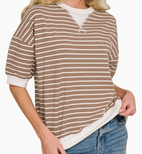 Load image into Gallery viewer, Ribbed Striped Pullover **5 COLORS**

