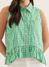 Load image into Gallery viewer, Gingham Collared Top **2 COLORS**
