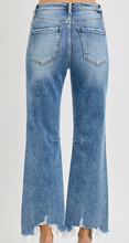 Load image into Gallery viewer, High Rise Straight Distressed Hem Risen Jeans
