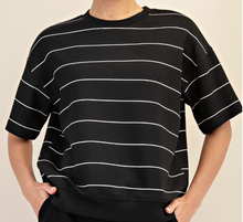 Load image into Gallery viewer, Thin Striped Poly Short Set **4 COLORS**
