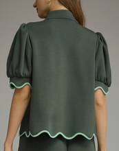 Load image into Gallery viewer, Scallop Trim Top **3 COLORS**

