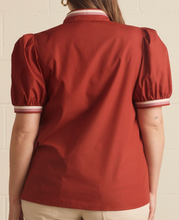 Load image into Gallery viewer, Contrast Binding V Neck Top ** 3 COLORS ** - PLUS
