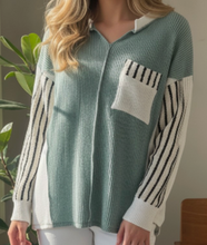 Load image into Gallery viewer, Teal Urban Ribbed Top
