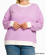 Load image into Gallery viewer, Striped Pullover Top **3 COLORS**
