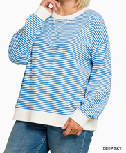 Load image into Gallery viewer, Striped Pullover Top **3 COLORS**
