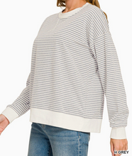 Load image into Gallery viewer, Striped Pullover Top **3 COLORS**
