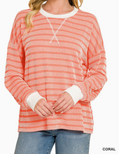 Load image into Gallery viewer, Urban Ribbed Striped Top **2 COLORS**
