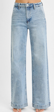 Load image into Gallery viewer, Light Wash Wide Leg Risen Jeans
