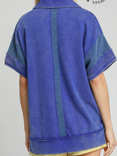 Load image into Gallery viewer, Mixed Collared Top **4 COLORS**
