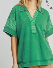 Load image into Gallery viewer, Mixed Collared Top **4 COLORS**
