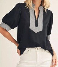 Load image into Gallery viewer, Striped Contrast Top ** 5 COLORS **
